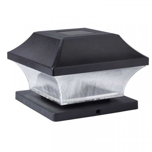 4pc Solar Post Lights Outdoor Garden Fence Decor Bright White Lighting LED 14cm - Picture 11 of 24