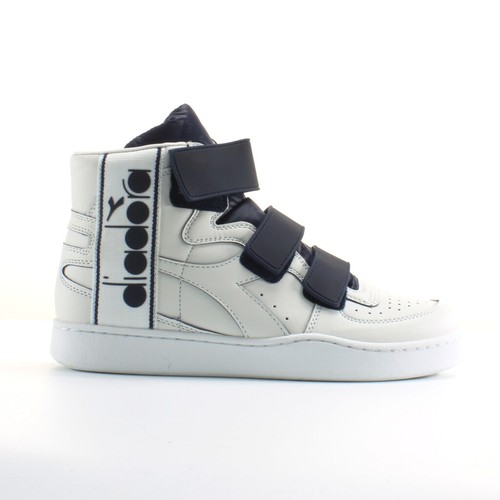 DIADORA MI BASKET in pelle bianca da uomo Gancio e Passante Scarpe da  ginnastica C5866 | eBay