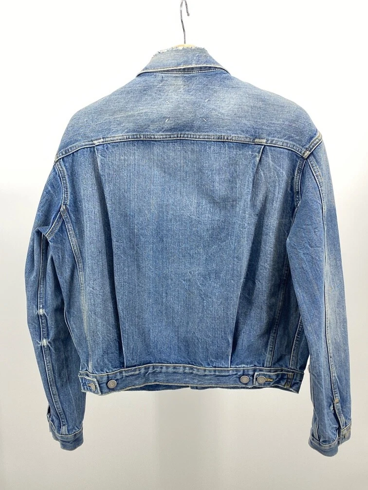 Maison Margiela SS21 Distressed Denim Jacket size 46 NWOT made in Italy