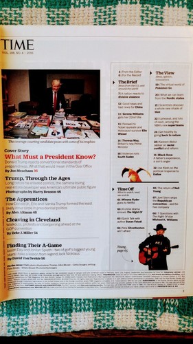 TIME MAGAZINE JULY 25 2016 THE PRESIDENT JANUARY 20,2017. - Picture 10 of 21
