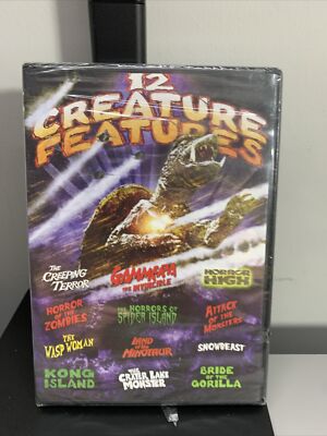 DVD 12 CREATURE FEATURES * SEALED NEW * SNOWBEAST * GAMMERA MORE