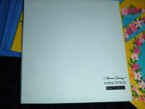 8 Vtg 70s American Greetings Small Blank Greeting Gift Cards Kitty & Mouse - Picture 4 of 5