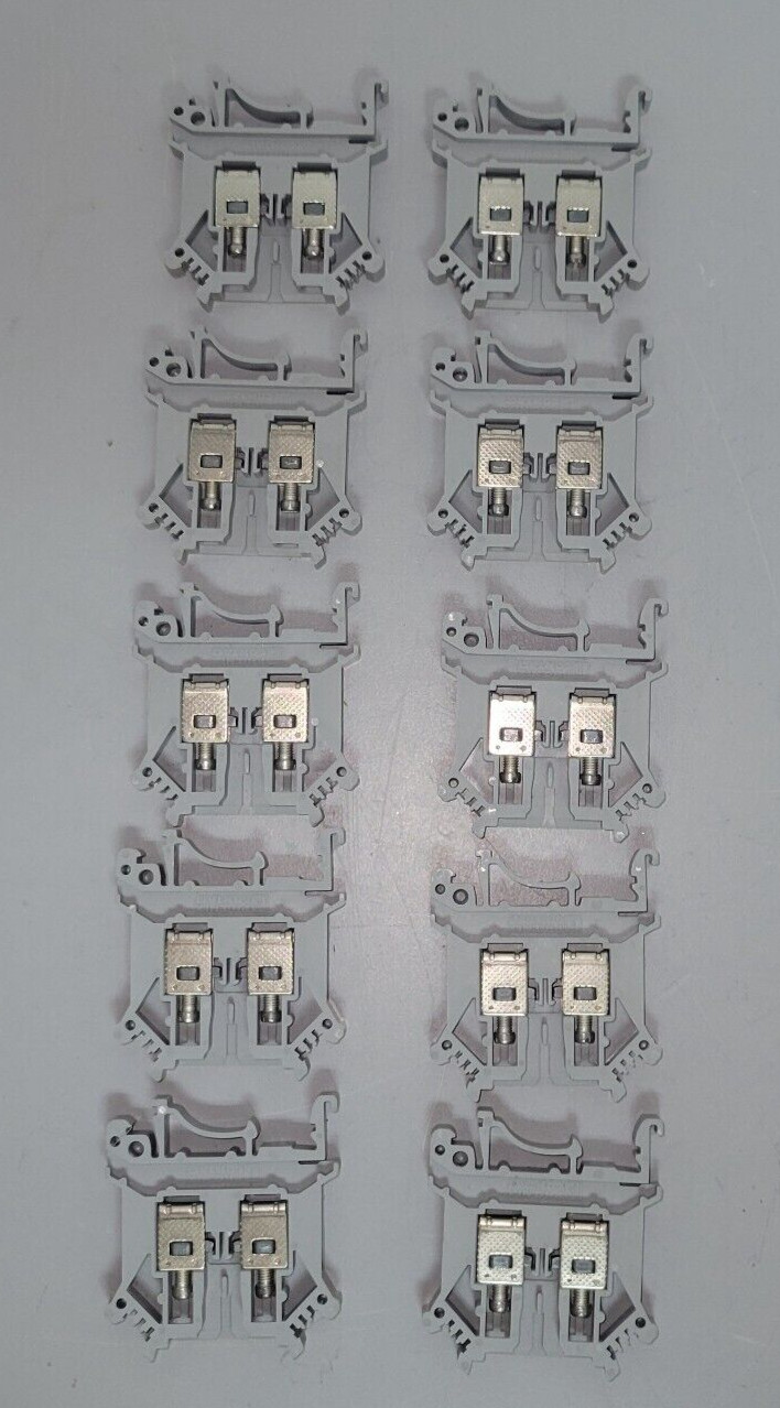 Lot of 10 PHOENIX CONTACT UK4-T Terminal Blocks (B484)