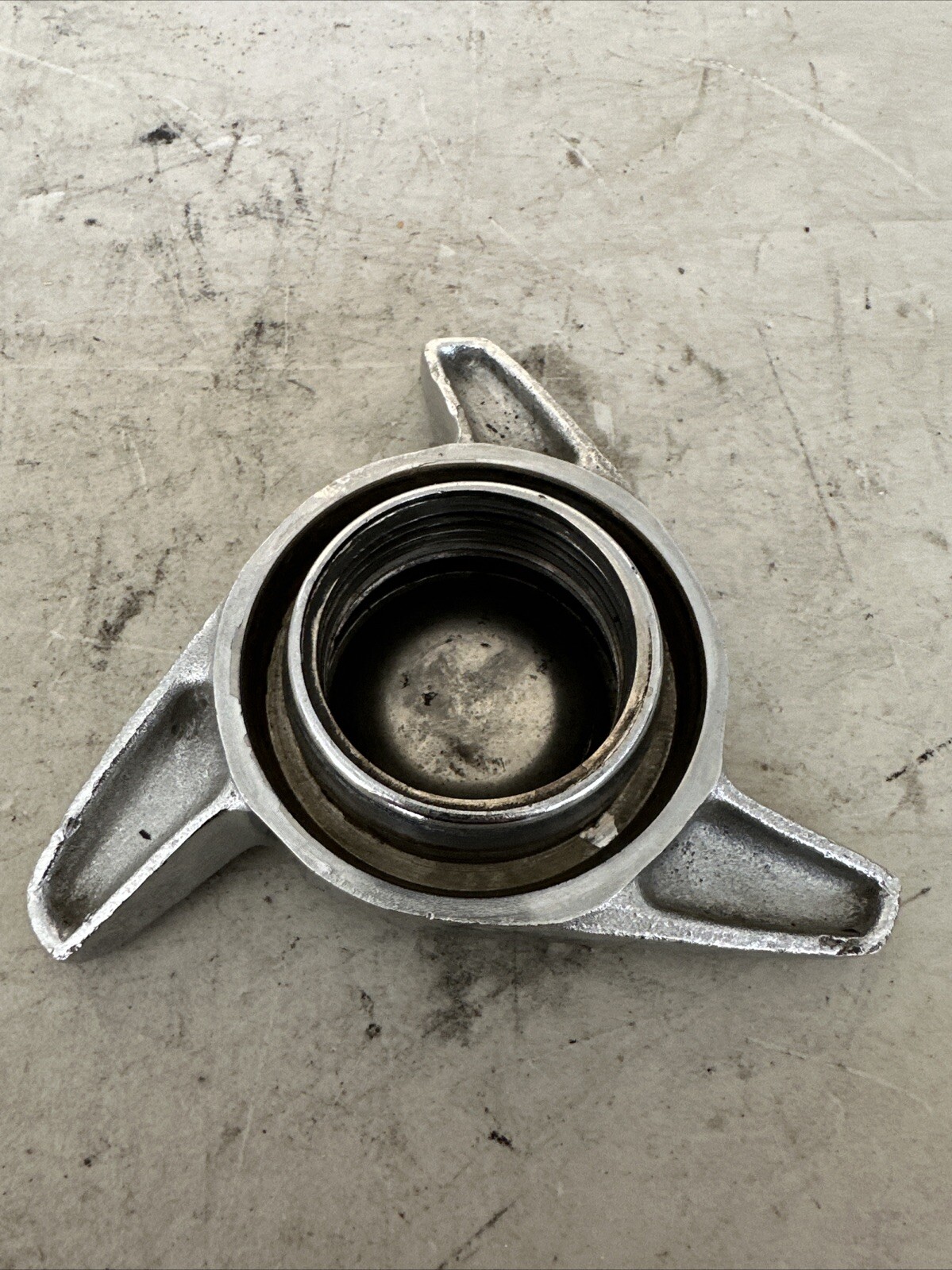 Ferrari Ruote Borrani 3 Ear 42 mm Knock Off Wheel Spinner Concave Left Side