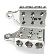 Vgate 6x1/0 Awg Gauge Post Battery Terminals For Lithium Or Agm ，M10 & 3/8”-16