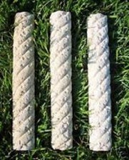 Poli plastica set di 3 stampi per finiture intrecciate in travertino romano fusione anni 100