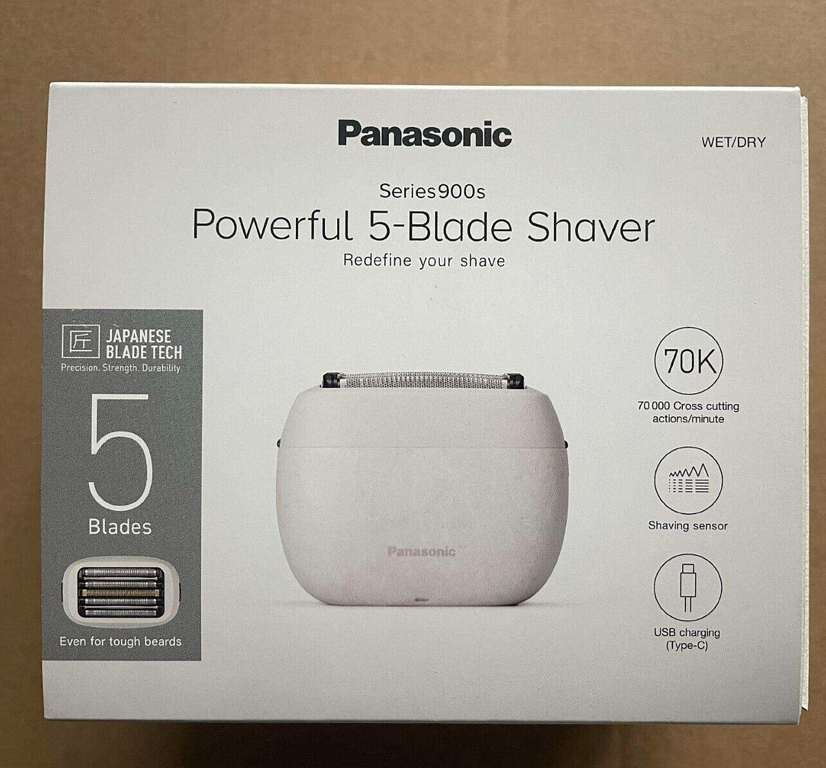 Panasonic Rechargeable Electric Shaver ES-PV3B Black and White Panasonic Rechargeable Electric Shaver ES-PV3B Black and White
