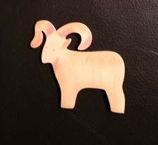 Sternzeichen Steinbock, Holz Handarbeit - handbemalt Waldorf