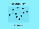 BC546B - Silizium Transistoren NPN / 65V / 0,1A / 10 Stück