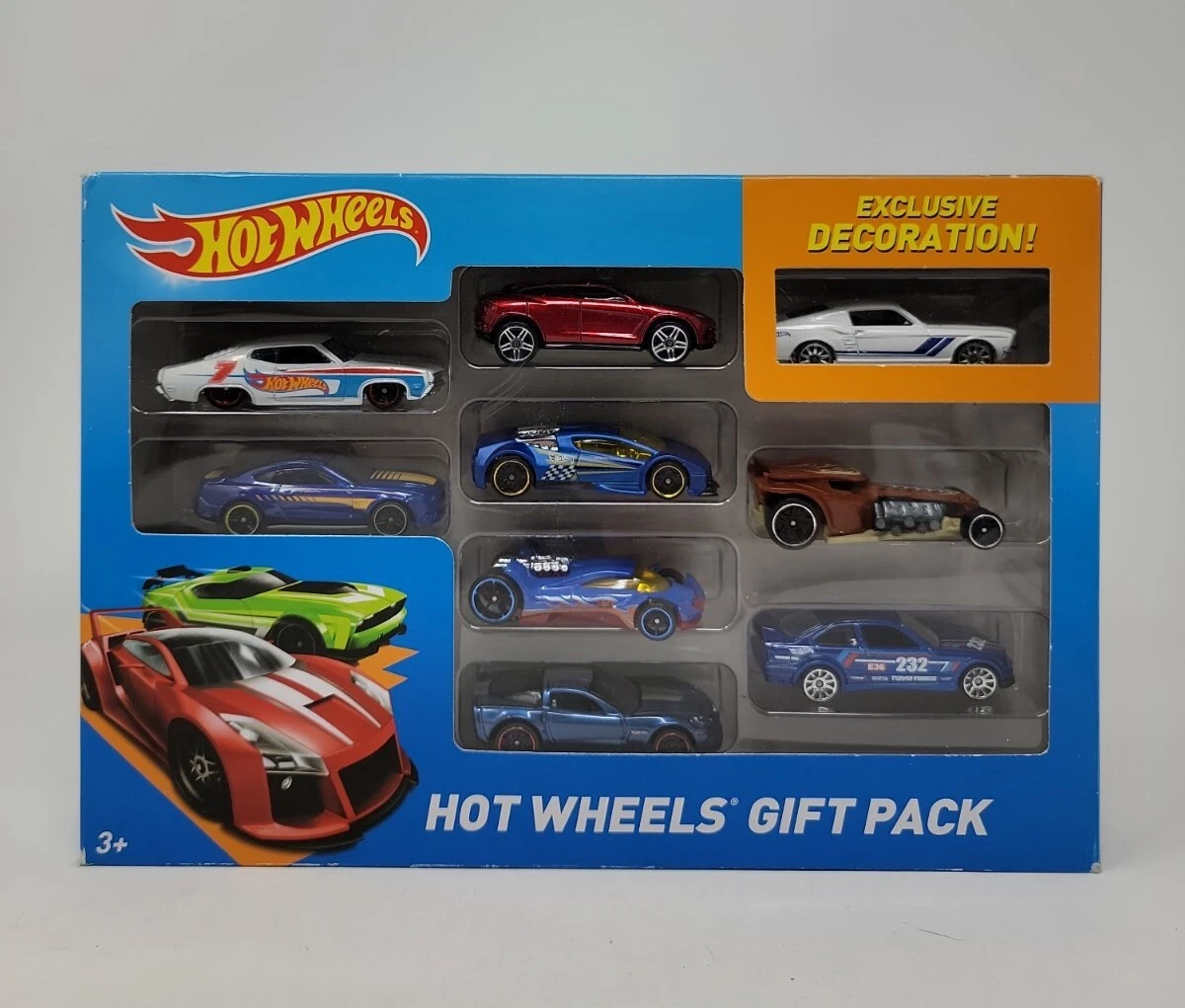 Hot Wheels Gift Pack W Exclusive Decoration NIB Rare Hard to find