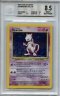 BGS 8.5 (with subs) MEWTWO 1999 Pokémon Base Set #10/102 Unlimited Holo Rare