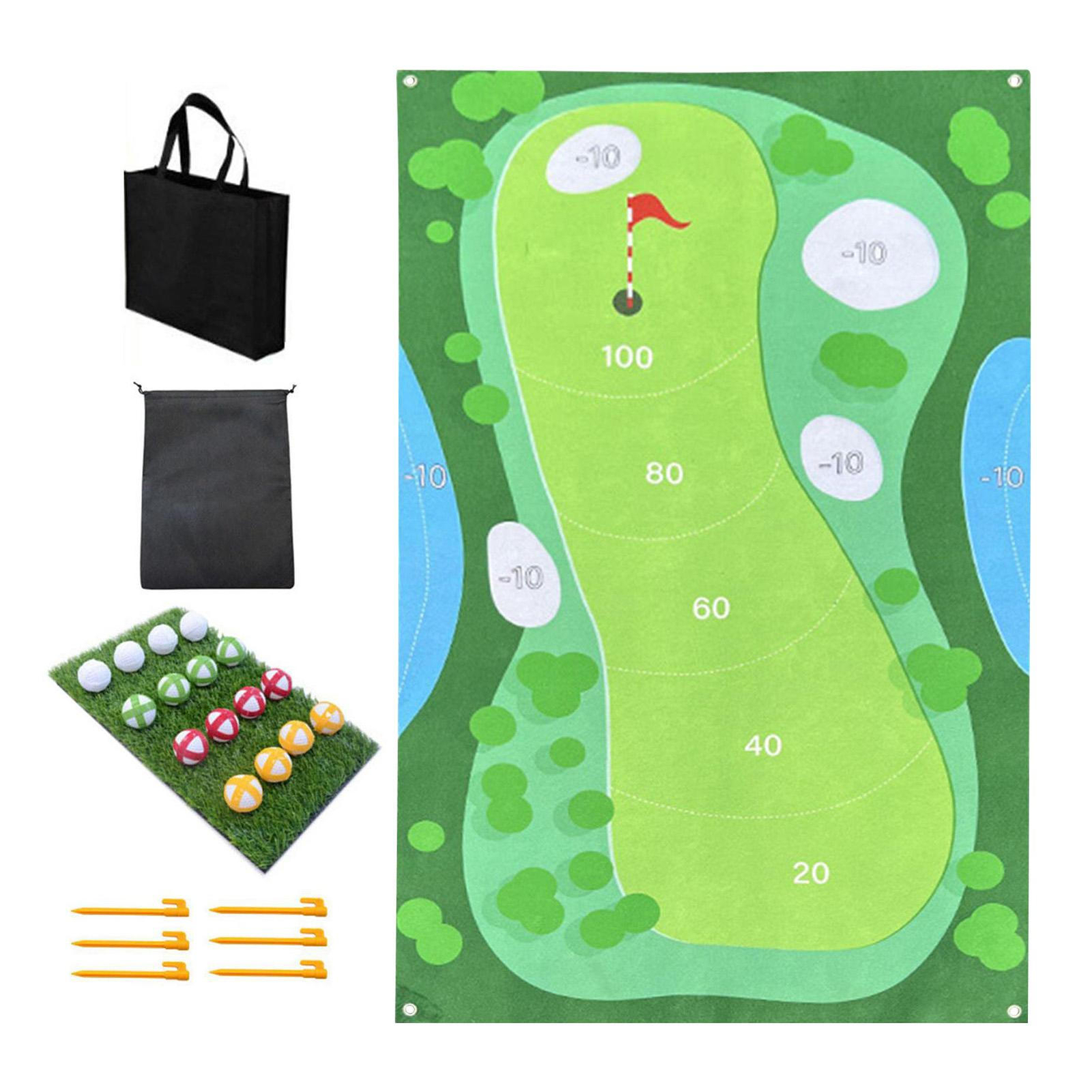 1 set Golf Chipping Mat，Indoor Golf Games and Outdoor Golf Practice