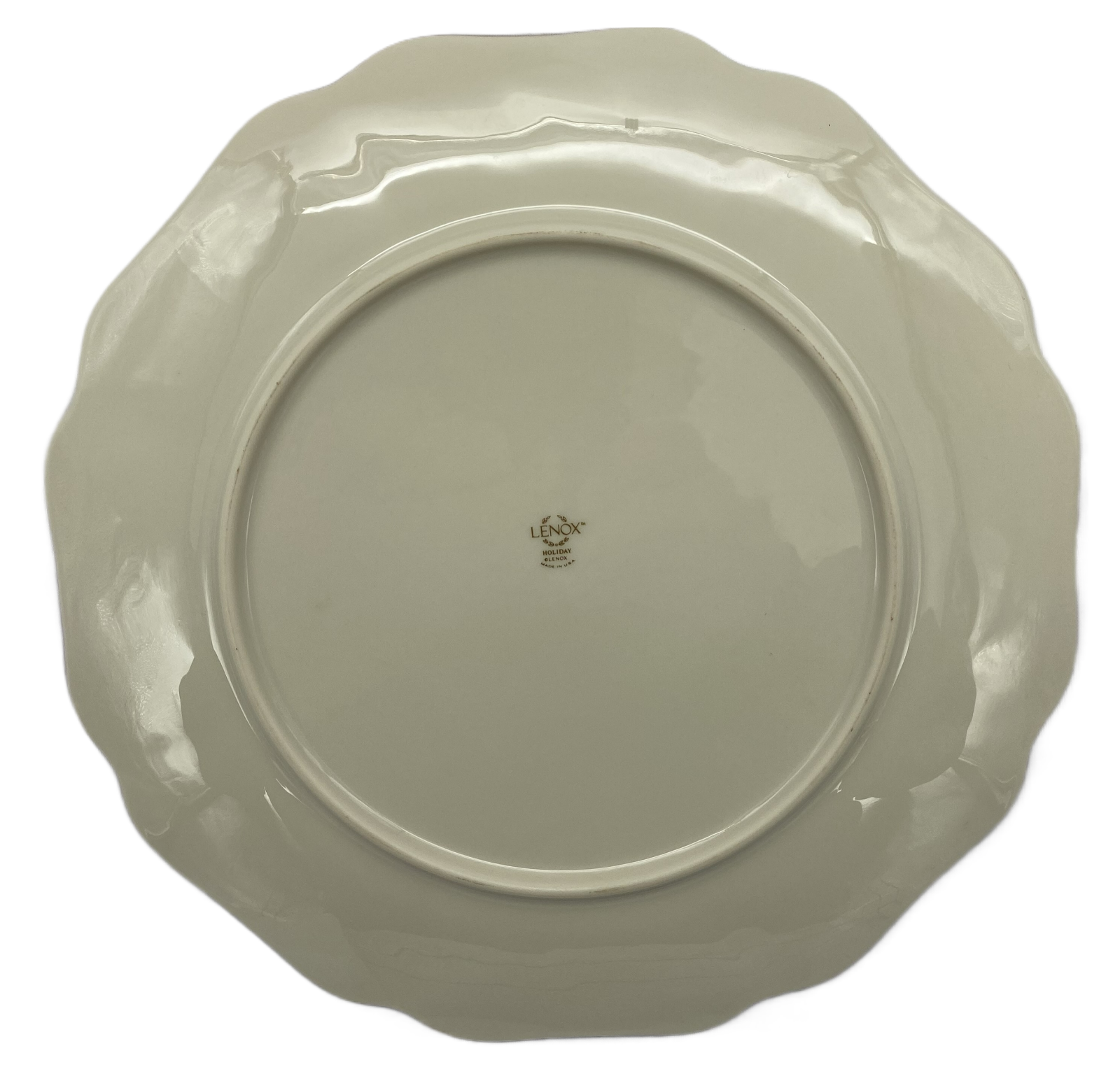 Lenox Holiday 11 " Flat Scalloped Cake Plate eBay