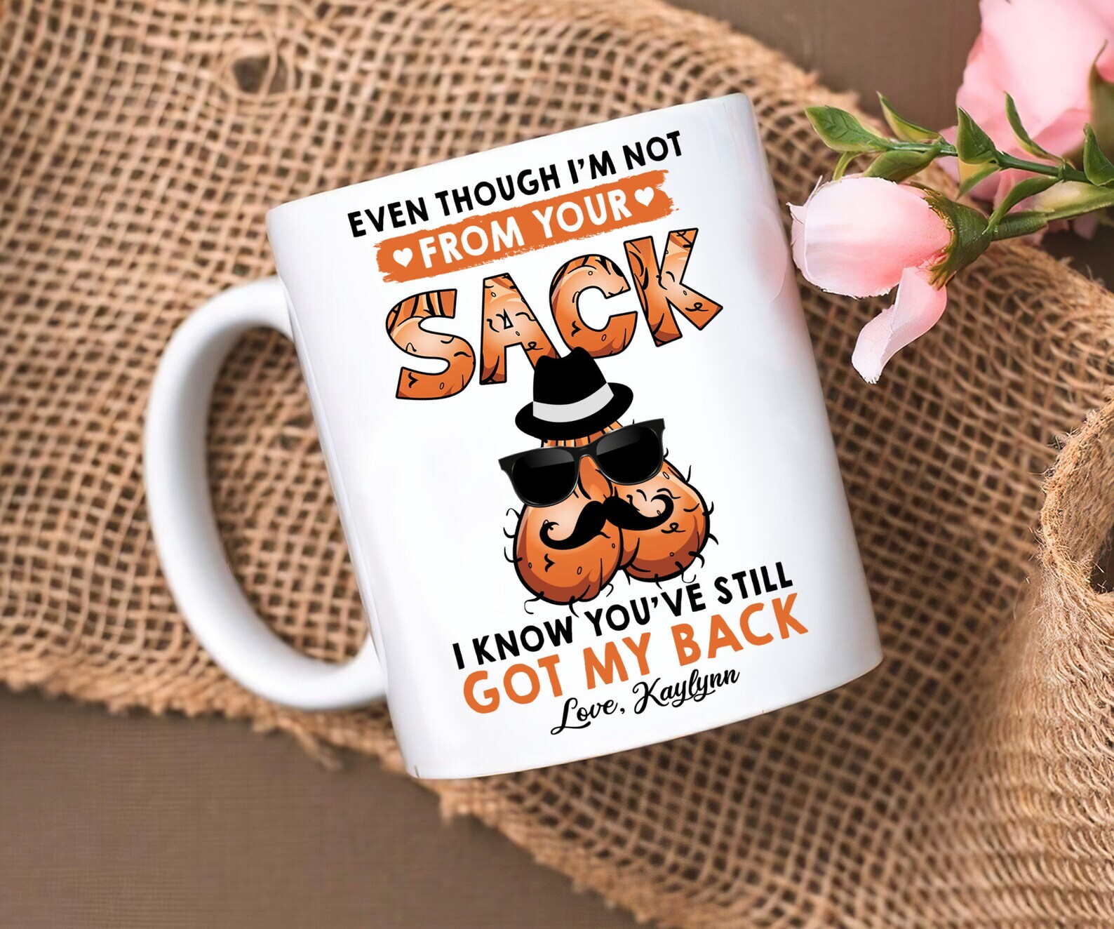 Funny Personalized Dad Coffee Mug Custom Name Mug For Son Father's Day Gift Mug