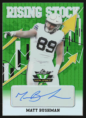 2021 Leaf Valiant #RS-MB1 Matt Bushman Rising Stock #/99 AU,SN