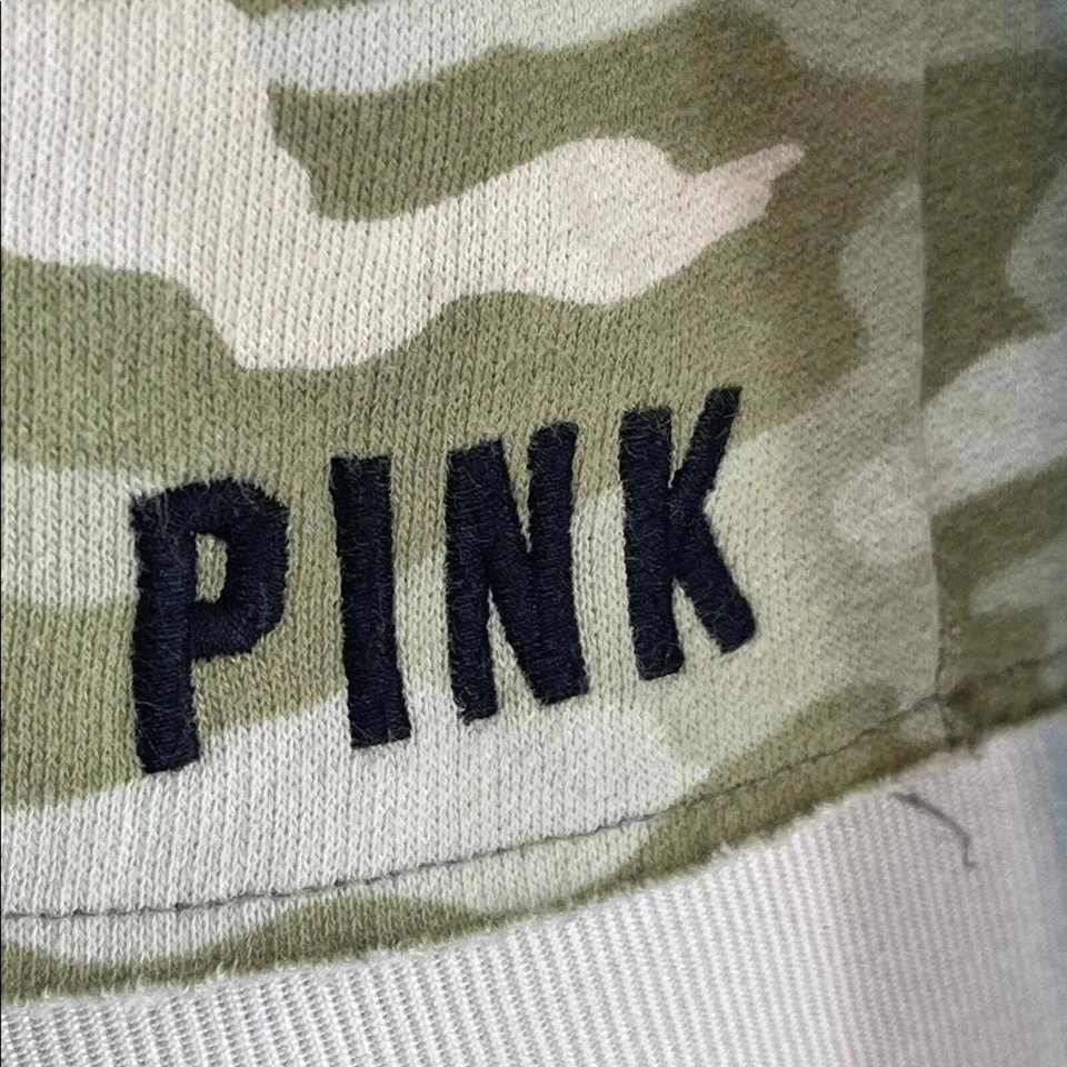 Moletom com capuz Victoria's Secret rosa camuflado XS neutro VS - Imagem 3 de 4