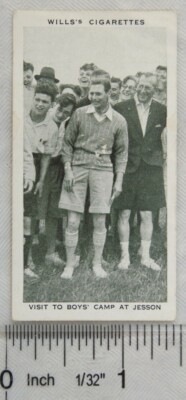 1937 Wills Our King & Queen No. 43 Visit to Boys' Camp at Jesson, New Romney
