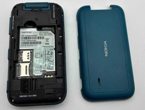 Nokia 2780 Flip TA-1420 GSM Modern Flip Phone 4G Big Keys Keyboard Working Blue - Afbeelding 9 van 11