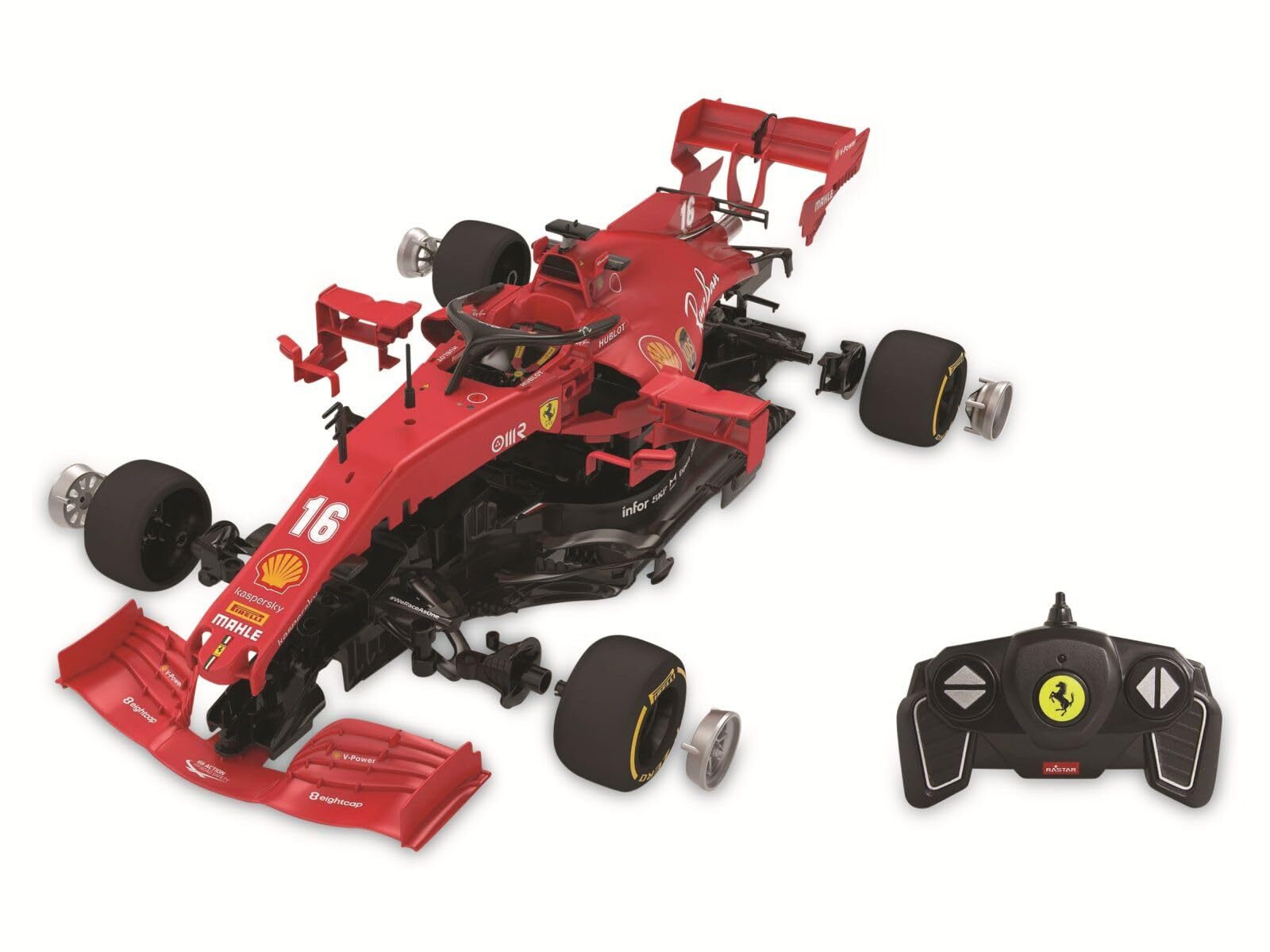 `Jamara Ferrari SF 1000 1:16 rot 2,4GHz Bausatz` ACC NUOVO