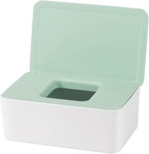 Diaper Wipes Dispenser, Baby Wipe Holder, Wipe Container with Non-Slip Feet,gree