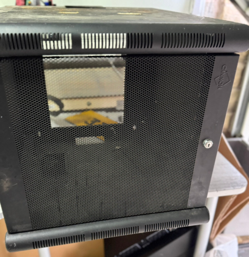 9U Rackmount wall mount cabinet With Perforated Door - Picture 2 of 10