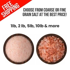 1-55 LB Himalayan Pink Salt PICK Coarse/Fine Grain Kosher Crystal Sea AFFORDABLE