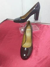 Franco Sarto Aziza Women's SZ 10.5M Slip On Patent Pumps Dressy Round Toe 