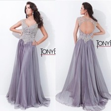 Tony Bowls embellished bodice gown