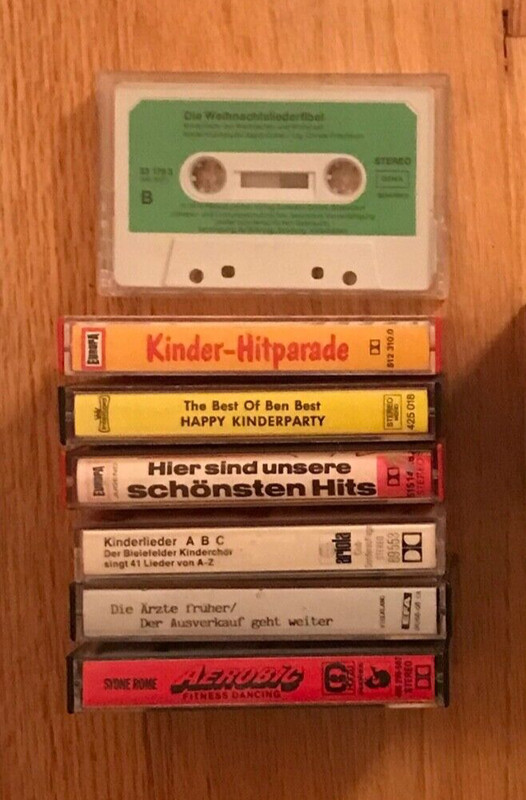Children’s songs, 7 cassette tapes, German