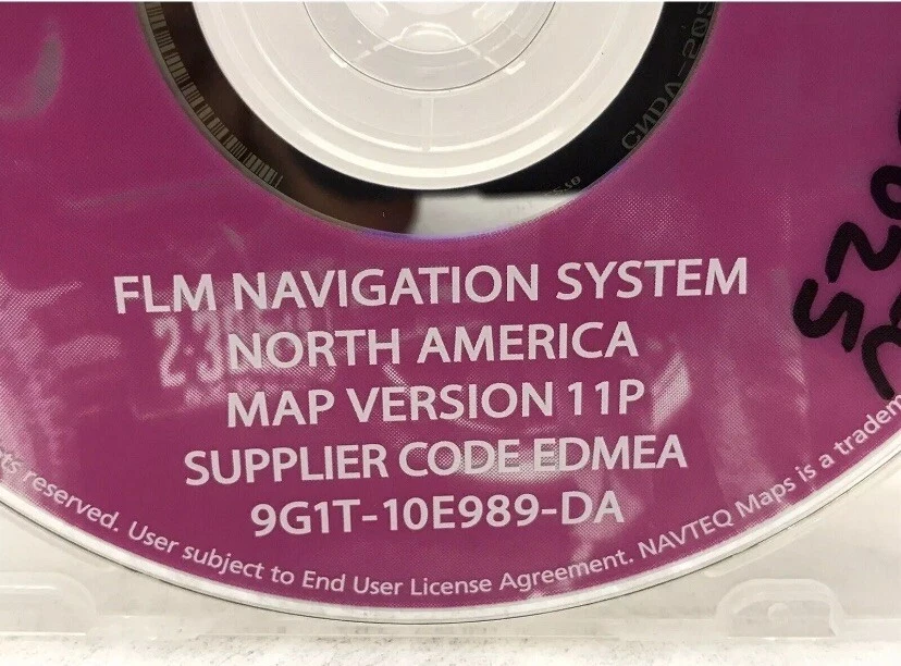 2007-2009 Lincoln MKZ Ford Mustang Fusion Navigation OEM DVD Map 11P Update D025 - Image 3 of 4