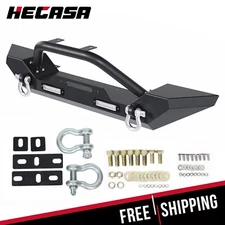 Front Bumper W/ Winch Plate D-Rings LED Light ForJeep Wrangler TJ YJ 87-06 1997