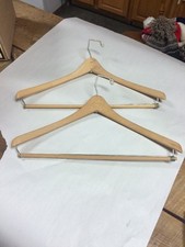 2 Vintage Wood SUIT/ Trouser/hanger -no Markings