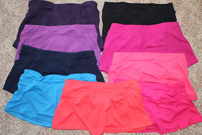 LANDS END Mini MINI SKIRT Bikini SWIM BOTTOM Navy Purple Pink Black 6