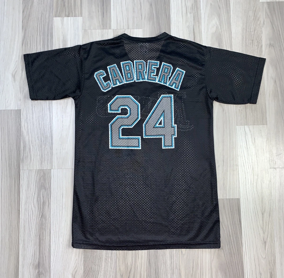 Vintage Florida Marlins Miguel Cabrera Youth Jersey. Size Youth Large.