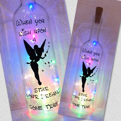 Personalisierte leuchtende LED Flasche Geburtstag Geschenk 13. 16. 18. 21. 30. Tink