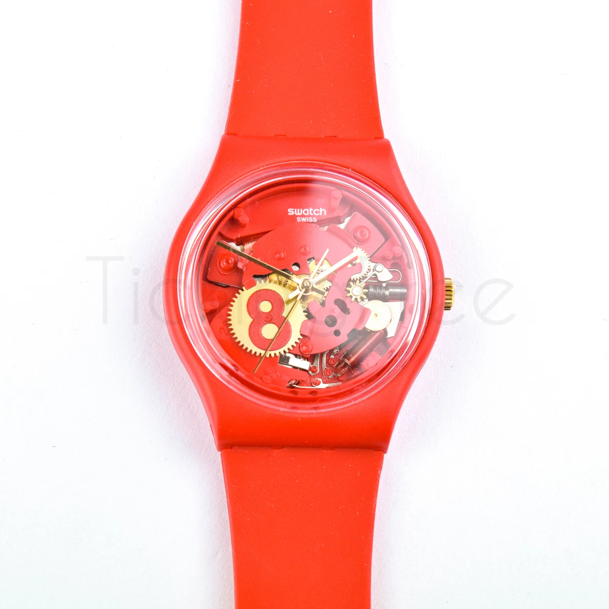 Swatch Plastic - Standard Gent AGR166 GR166 Eight For Luck Strap