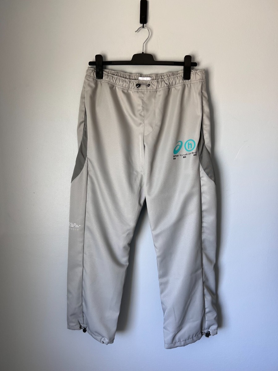 Asics x Hidden NY Shield Track Pants Size Large Grey NEW