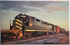 Vintage Postcard Gateway Western Railway Locomotive Train Transportation