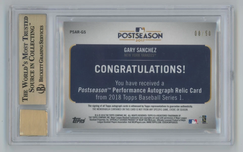 Colección Museo Topps 2018 muestras de firma reliquia doble autógrafos cobre Foto 2 de 2