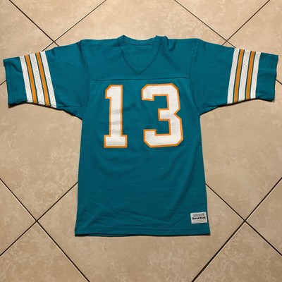 NWOT Vintage 80s Medalist Sand Knit Dan Marino #13 Miami Dolphins Jersey S VTG