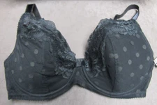 ADORE ME  FANCY  PADDED  BRA SIZE 32DDD - DARK SLATE -  NWT