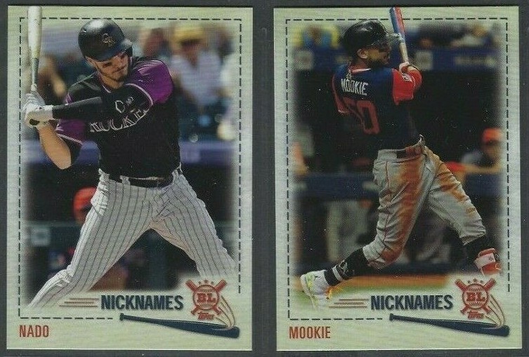 2019 Topps Big League PLAYERS WEEKEND NICKNAMES Complete Your Set You Pick