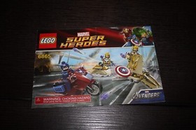 LEGO Marvel: Captain America's Avenging Cycle 6865 Complete With Booklet No Box