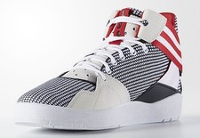 ADIDAS CRESTWOOD MID BASKETBALS SNEAKERS MEN SHOES BLACK/WHITE/RED SIZE 9.5 NEW 