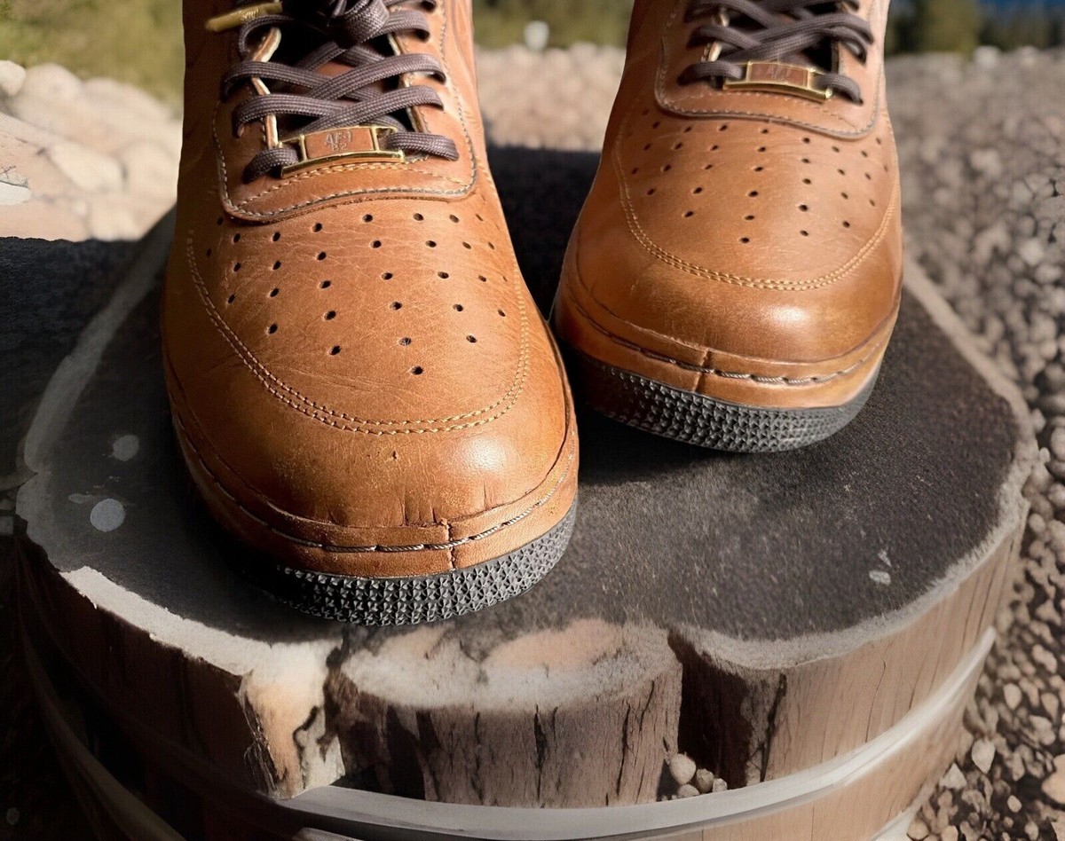 NIKE AIR FORCE 1 SUPREME DS DECONSTRUCT SNEAKERS HAZELNUT BROWN