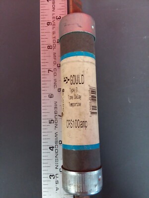 GOULD SHAWMUT CRS100- 100AMP, 600V, TIME DELAY, CLASS D FUSE