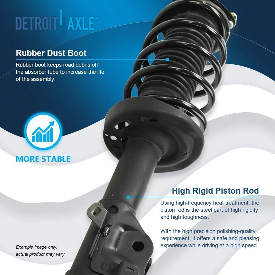 Front Struts+Rear Shocks+Control Arms+Sway Bars+Tie Rods for 2013-15 Honda Civic - Image 4 of 4