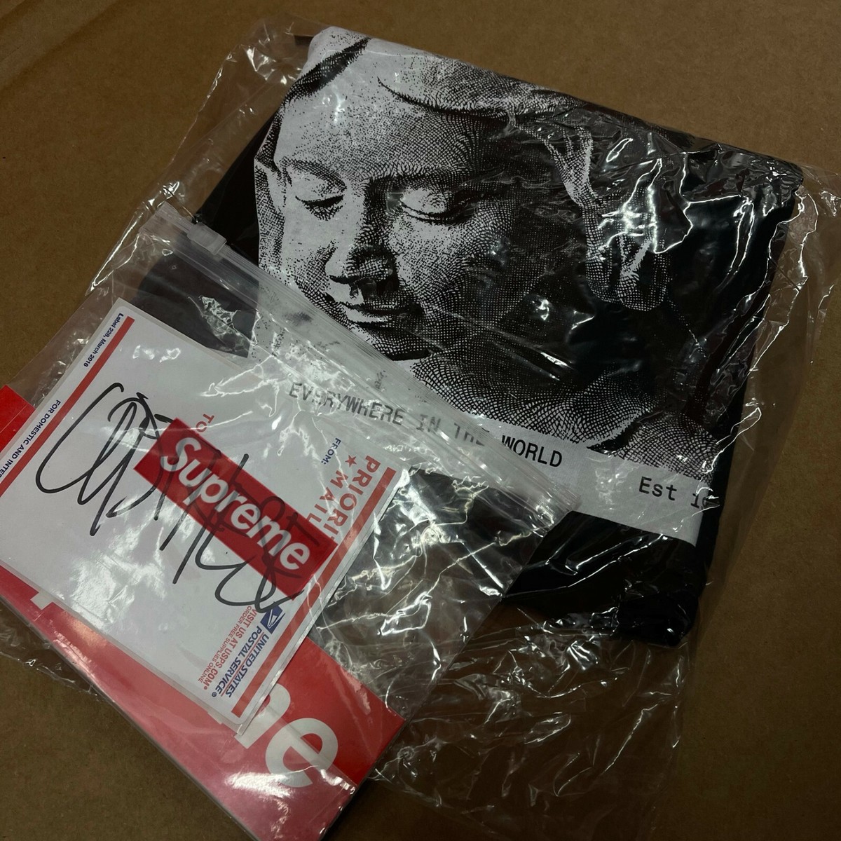 Supreme Everywhere Tee T-Shirt New Sealed Angel Virgin FW20 Black