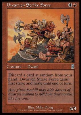 Magic the Gathering MTG Dwarven Strike Force (188) Odyssey   LP