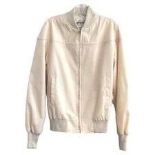 Campus Vintage 80's Size MED Long Yellow Bomber Jacket Casual Retro Vintage Fun